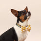 Wren & Rye Mustard Yellow Gingham Dog Bow Tie