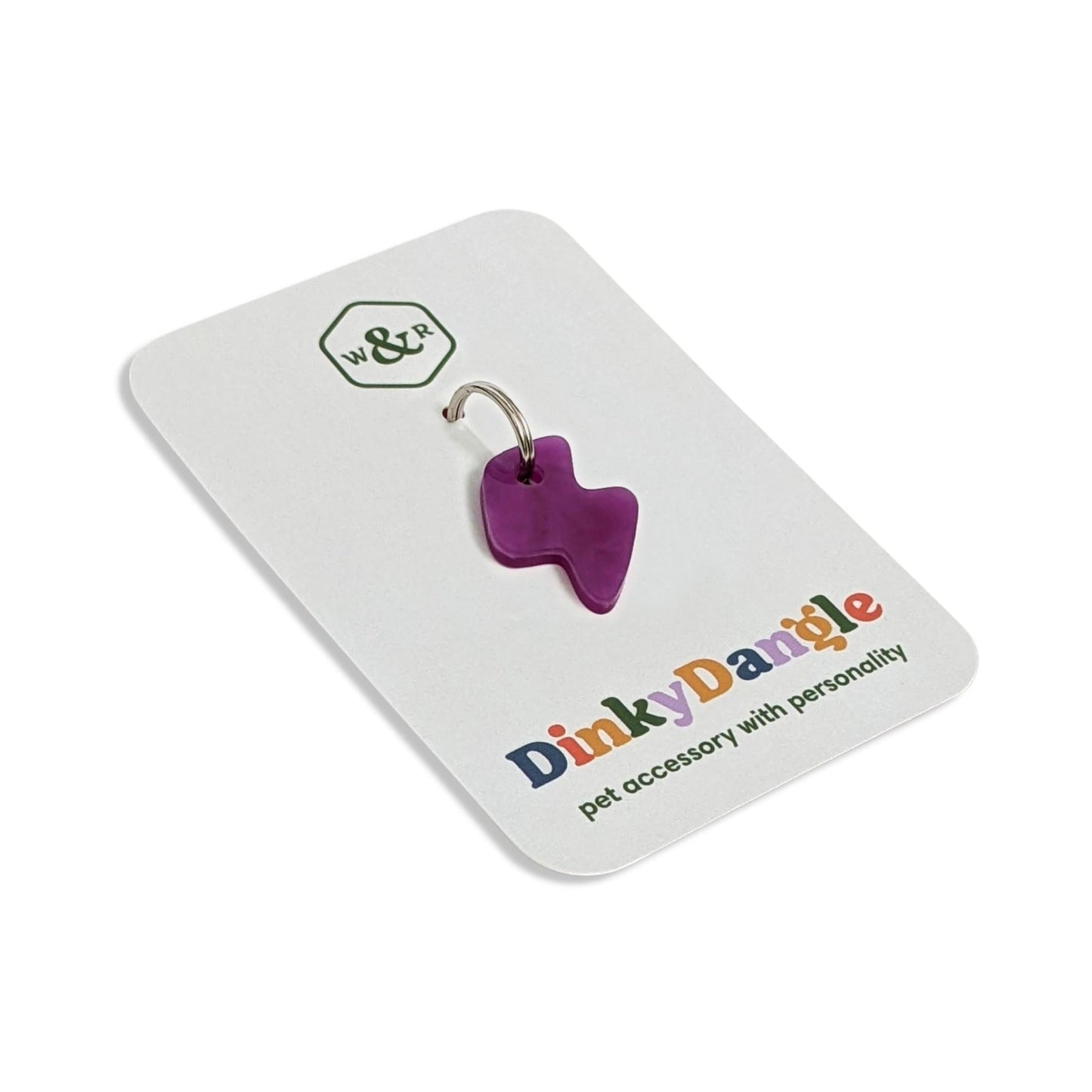 Wren & Rye Purple Marble Bolt DinkyDangle