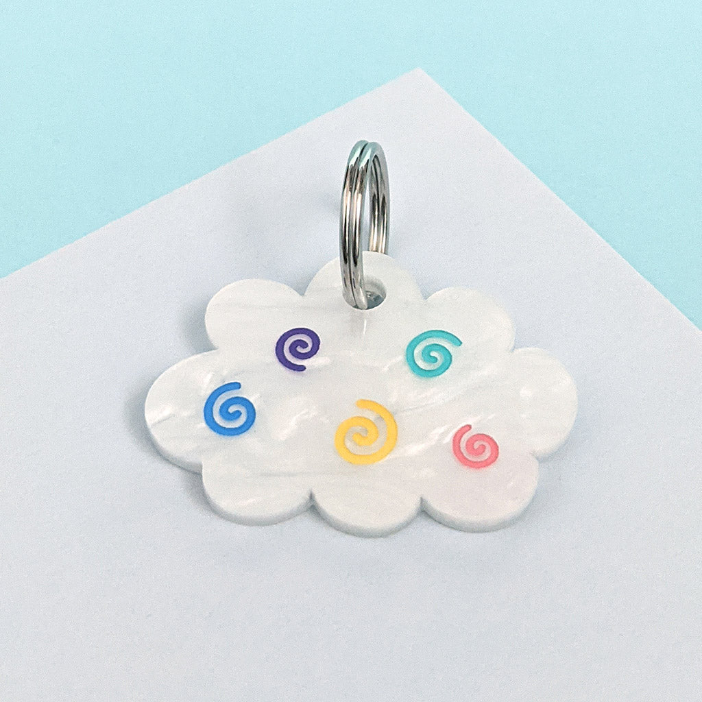 Wren & Rye Rainbow Cloud BowDangle