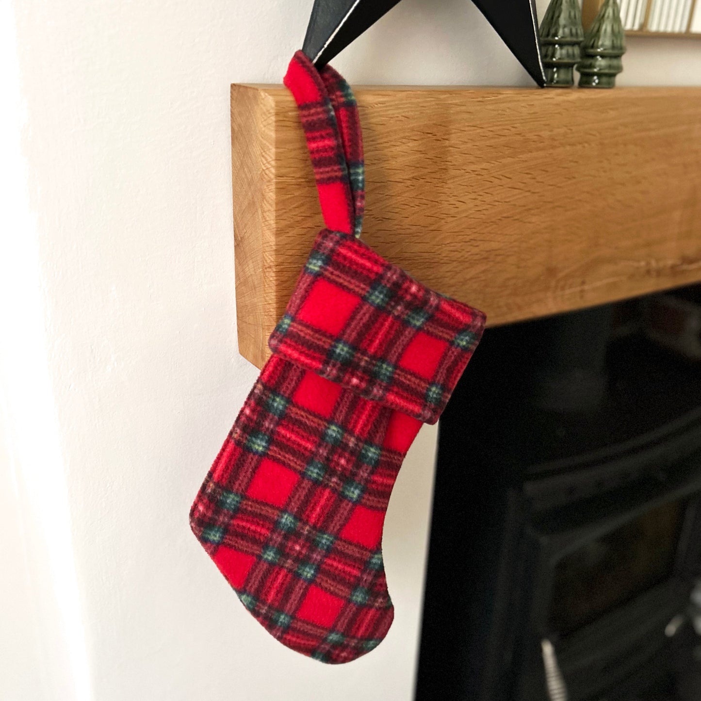 Wren & Rye Royal Stewart Highland Tartan Fleece Christmas Stocking