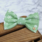 Wren & Rye Snowflake Green Dog Bow Tie