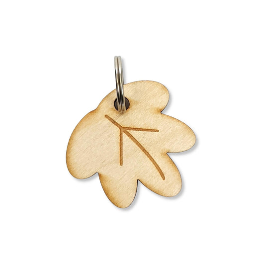 Wren & Rye Wood Maple Leaf BowDangle